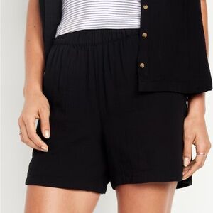 Old Navy XL High-Waisted Crinkle Gauze Shorts -- 5-inch inseam